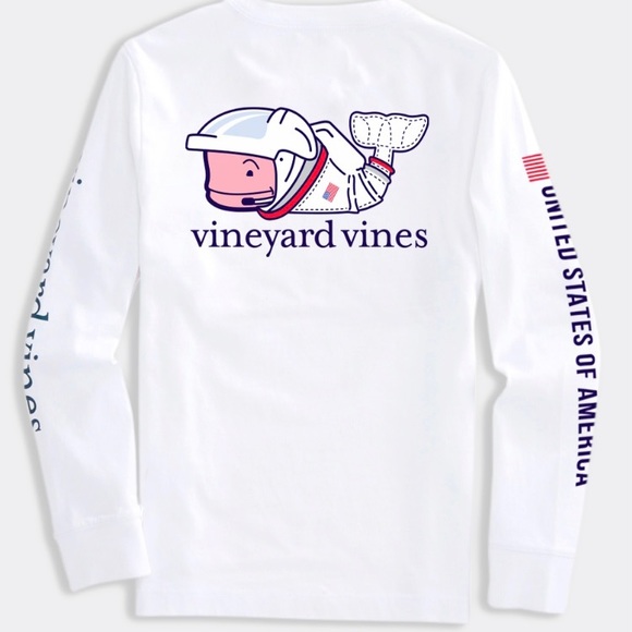 Kids' Limited-Edition Astronaut
Whale Long-Sleeve Pocket Tee! - Picture 1 of 3